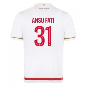 AS Monaco Ansu Fati #31 Hjemmebanetrøje 2025-26 Kort ærmer